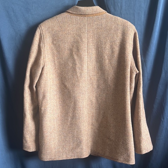 Liz Claiborne Vintage Union Made Wool Jacket w/ Herringbone detail - Picture 10 of 11